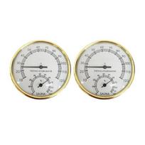 1/2 vnt. Pirties termometras Pirties patalpa Pirtis Farenheitas Higrometras 2-in-1 patalpų temperatūros ir drėgmės matuoklis Pirtis 2pcs white