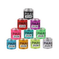 PHA 2025/2025 Balandžio Pėdos Žiedas Vidinis Skersmuo 8mm su Numeriu Aliuminio Plastiko Paukščio Pėdos Žiedas Daugiaspalviai Paukščių Aksesuarai 50 Vnt. black