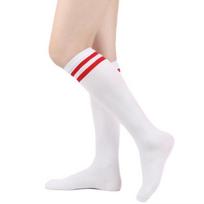 Juodos baltos dryžuotos ilgos kojinės Moteriškos Seksualios per kelius Aukštos Kojinės Per kelius Kojinės Moteriškos Šiltos Ilgos Kojinės one size white