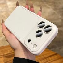 Matinis 2 viename apsauginis dėklas su kameros plėvele, skirtas iPhone 16 15 14 13 12 11 Pro Max, akimirksniu pakeičiamas į 17 Pro Max, smūgiams atsparus dangtelis iPhone 14 Pro balta