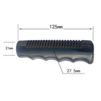 2Pcs Wheelbarrow Rubber Handles, Round Tubes Black Replacement Universal Handles PVC Anti-slip Handle Cover Industrial Tool Part black