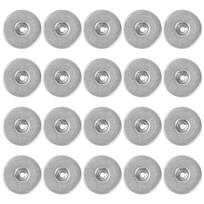 20pcs Heat Shield Nut Silver Round Bottom Plate for BMW 1 3 5 6 7 8 Series X1X2X3X5X6X7 MINI Land Rover Transmission Chassis sidabras