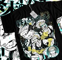 Anime Record Of Ragnarok Buda Pose Black Tshirt 2XL white