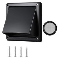 Stainless Steel Dryer Outlet Cover with Protective Grills and Weather Resistant Louvers Easy Installation for Outdoor 1