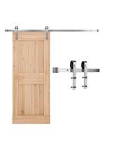 VEVOR 6.6FT Sliding Barn Door Hardware Kit, 330 LBS Weight Capacity 200 x 4 x 0.6 cm