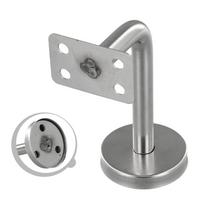 Nerūdijančio plieno laiptų medinis turėklas stiklo tvirtinimo lenkti laikiklio dalys 60 mm x 100 mm