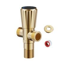 Strong Angle Valves Thickened Steel Leak Prevention Strong Water Supply Valves Simple Installs for Bathroom Faucets beige