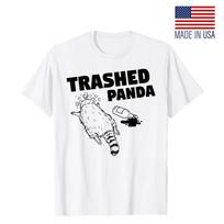 Funny Trashed Panda Racoon Gets Drunk T-Shirt Fan-Made Reprint Size S-5XL Unisex T-Shirt XXXXL black