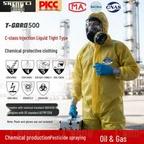 Shengli CHEM T-Gard 500 Vienkartinis cheminės apsaugos kombinezonas 3XL beige