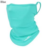 Full Face Mask Balaclava Breathable Sun UV Protection Summer Ice Silk Sun Protection Bike Mask Motorcycle Scarf Neck Gaiter šviesiai mėlyna spalva