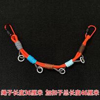 Multi-purpose Hand-woven Backpack Hanging Rope Paracord Outdoor Tactical Extension DIY Modification Handbag Strap Accessories black