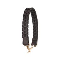 Nauja pažasties rankinė su pintomis riešo rankenomis, viena peties rankena, moteriška rankinės rankena, kūrybingos krepšio dalys, aksesuarai Light gold buckle black