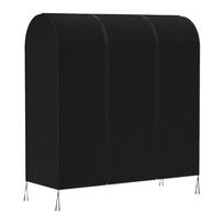 Drabužių stovo uždangalas Apsauga nuo dulkių Drabužių maišas Spintos apsauga 43*20*60 Inches black