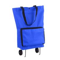 Foldable Shopping Trolley Bag with Wheels Collapsible Shopping Cart Reusable Foldable Grocery Bags