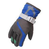 Boy Girls Ski Snowboard Windproof Gloves Children Kids Winter Snow Warm Gloves Waterproof Thicken Keep Warm Winter Must Gloves blue