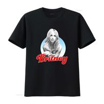 NEW Vintage Britney Spears Print Mens T Shirt Available in Full Sizes S 4XL vintage Washed Breathable Casual designer clothes 4XL gray