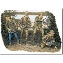 Platz Dragon 1/35 Vietnam War US Special Forces Navy SEALs Part.2 Plastic Model DR3316 (Figure) Pre-colored gray