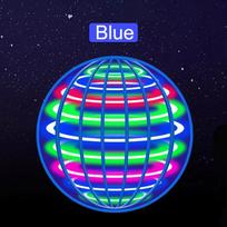 LED Magic Flying Orb Ball, 360° Hand Controlled Boomerang Hover Globe Petite Drone Model Souvenir for Youngsters Adults mėlyna