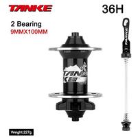 TANKE 120 Click Hub Bearing MTB Hub Front Rear 32 36 Holes Disc Brake Bicycle Hubs 7 8 9 10 11 12 Speed Quick Release 6 Pawl Hub 36H Black front QR