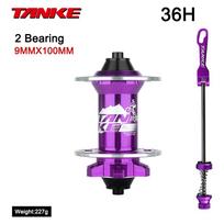 TANKE 120 Click Hub Bearing MTB Hub Front Rear 32 36 Holes Disc Brake Bicycle Hubs 7 8 9 10 11 12 Speed Quick Release 6 Pawl Hub 36H Purple front QR