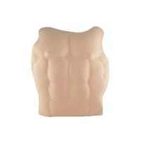Helovino netikra raumenų krūtinės oda Eva putplastis patogiam kostiumo cosplayui Pectoral Muscle beige