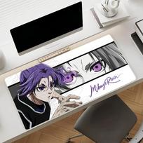 Anime Blue LLock Mouse Pad Xxl 90x40cm NonSlip Gaming Desk Mat Laptop Keyboard Tray Office Pc Rubber Hd Print Black 800x300x2mm gray