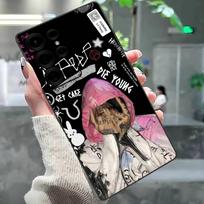 Classic Emo Rapper L-Lil P-Peep Phone Case For Samsung S 24 Fe 25 Ultra Plus 20 Lite 21 30 22 23 24 22 Ultra 5G Fundas Samsung S20 5G gray