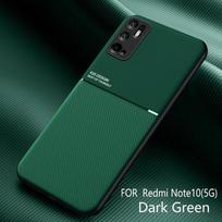 Xiaomi Redmi Note 10 5G dėklas Magnetinis laikiklis automobiliui Silikoninis galinis dangtelis Redmy Note10 Pro 10S 10T Minkšti odiniai telefono dėklai For Redmi Note 10 5G žalia