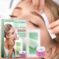40pcs/Box Facial Hair Removal Wax Strips, Effectively Remove Excess Facial Hair, Smooth And Moisturi 40pcs beige