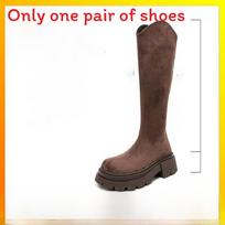 Thick Heel Thigh High Boots For Women With Nonslip Sole And Warmth 40 ruda