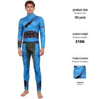 Avatar 3 Suaugusiųjų Vandens Elemento Cosplay Kombinezonas Adult 160 blue