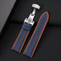 20mm 22mm 24mm Burės audinio Nailoninis laikrodžio dirželis IWC, Omega, Seiko laikrodžiams Verslo Drugelio Sagtis Atsparus vandeniui Vyrams Moterims Laikrodžio dirželis 22mm black