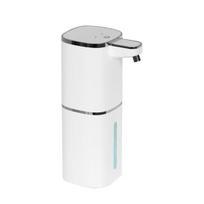 Automatinis muilo dozatorius, bekontaktis, IPX5 atsparus vandeniui, įkraunamas per USB, su 4 lygių reguliuojamu tūriu, 10 sekundžių nepertraukiamo srauto muilo dozatorius A balta