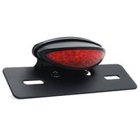 ONGMEIL Universalus LED Plonas Katės Akies Galinis Žibintas Licencijos Apšvietimas Laikiklis Individualus Motociklo Stabdžių Raudonas Lęšis (Raudona) raudona
