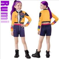 Naujas Karių K Pop Kostiumas Rumi Kostiumas Zoey Cosplay Mira Drabužiai Juodi 3D Spausdinimo Merginų Grupė Moterų Helovino Kostiumai Apranga 120 size blue