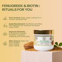 TrendTree Methi Nourishing Hair Mask with Fenugreek Seed Extract & Biotin for Deep Conditioning, Damage Repair, Frizz Control & Shine Boost for Al white