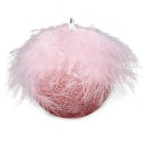 8cm Foam Christmas Ornament Ball With Feather Shape Decor Tree Hanging Party Home Festival Decoration Christmas Ball
