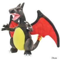 Elf pliušinė MegaXY Charizard Heterochromatinė Black Million Charizard Evolution pliušinė lėlė 21-38cm