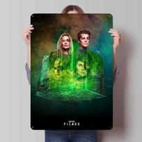 Star Treks Sign Movie Posters Bedroom Decoration Living Room Decor Men Metal Tin Signs for Wall Art Decoration Retro Coffee Bar 7.9x11.8In(20x30cm) black