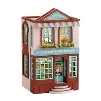 Netoksiškas pasidaryk pats mini medinis lėlių namelis su baldeliais, šviesos lėlių namelis, Casa Miniature daiktai, Maison žaislams, gimtadienio dovanos