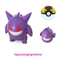 18 stilių Pokémon figūrėlės žaislai elfai Monstrai Kamuolio modelis Pikachu Gengar Pokebolas Dragonite Snorlax Pokebolas Veiksmo figūrėlės dovana purple