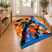 Dragon Ball Custom Name Personalized Rug Non‑Slip Doormat Floor Carpet Housewarming Birthday Gift for Family Friends 40cmx60cm