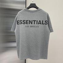 FOG Essentials Los Angeles Reflective Short Sleeve Cotton T-Shirt - Trendy Streetwear for Men Extra Large gray