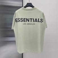FOG Essentials Los Angeles Reflective Short Sleeve Cotton T-Shirt - Trendy Streetwear for Men Small gray