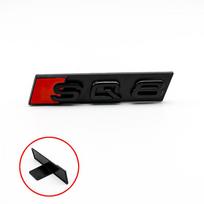 Automobilio priekinių grotelių emblema ABS SQ ženklelis Audi SQ3 SQ5 SQ7 SQ8 logotipui Auto stiliaus lipdukas Dekoratyviniai modifikavimo priedai