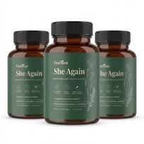 Docteat She Again Menopause Support - Moringa, Curcumin & Probiotics for Joint Relief & Energy (60 Caps) 3pack