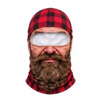 3D Printed Design 3D Printed Balaclava Full Face Coverage Winter Windproof Mask  For Motorcycle 6 brown