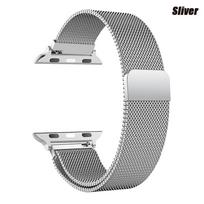 Sliver Milanese Loop strap for apple watch band 44mm 40mm 45mm 41mm 42mm 38mm 49mm metal iwatch series 10 46mm 9 8 7 6 SE 5 4 3 3 Sliver 1 gray