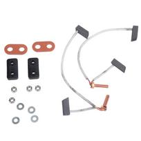 36V 48V Golf Cart Motor Brush Assembly Kit for ClubCar 3.2 1017946, Carbon Brushes with Threaded Ends, Insulator Pieces & Hardware for Electric Motor 1 white