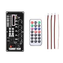7.4-12V T01 Handheld Speaker Portable Speaker MP3 Decoder Board Bluetooth Amplifier Board 2*25W Supports MP3 Decoding  USB/TF/FM